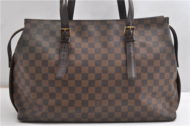 Authentic Louis Vuitton Damier Chelsea Shoulder Tote Bag N51119 LV 8968F