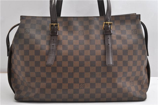 Authentic Louis Vuitton Damier Chelsea Shoulder Tote Bag N51119 LV 8968F