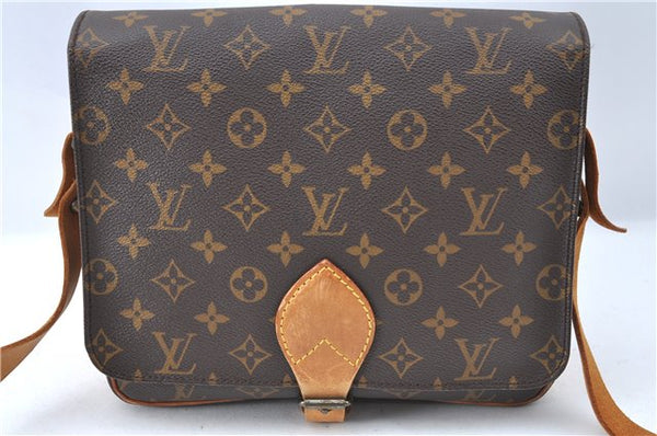 Auth Louis Vuitton Monogram Cartouchiere GM Shoulder Cross Bag M51252 LV 8971A