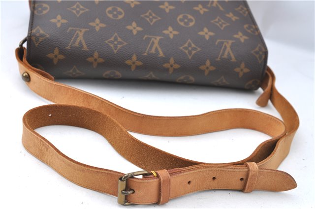 Auth Louis Vuitton Monogram Cartouchiere GM Shoulder Cross Bag M51252 LV 8971A