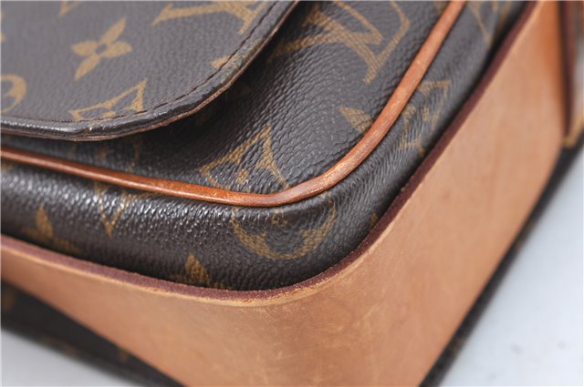 Auth Louis Vuitton Monogram Cartouchiere GM Shoulder Cross Bag M51252 LV 8971A