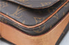 Auth Louis Vuitton Monogram Cartouchiere GM Shoulder Cross Bag M51252 LV 8971A