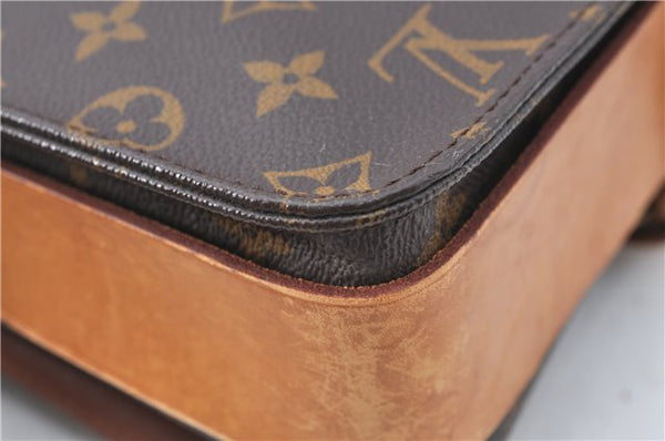 Auth Louis Vuitton Monogram Cartouchiere GM Shoulder Cross Bag M51252 LV 8971A