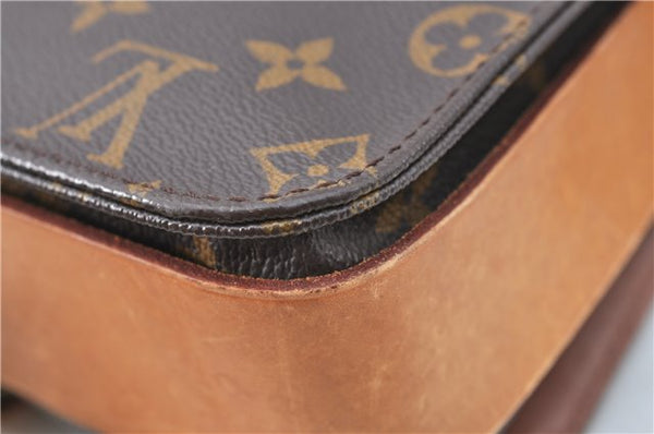 Auth Louis Vuitton Monogram Cartouchiere GM Shoulder Cross Bag M51252 LV 8971A