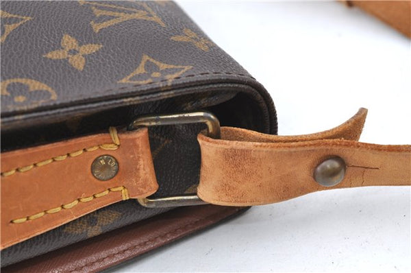 Auth Louis Vuitton Monogram Cartouchiere GM Shoulder Cross Bag M51252 LV 8971A