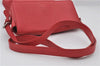 Authentic BURBERRY Vintage Leather Shoulder Cross Body Bag Purse Red 8973E