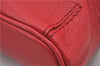 Authentic BURBERRY Vintage Leather Shoulder Cross Body Bag Purse Red 8973E