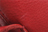 Authentic BURBERRY Vintage Leather Shoulder Cross Body Bag Purse Red 8973E