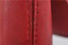 Authentic BURBERRY Vintage Leather Shoulder Cross Body Bag Purse Red 8973E