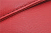Authentic BURBERRY Vintage Leather Shoulder Cross Body Bag Purse Red 8973E