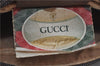 Authentic GUCCI Web Sherry Line Clutch Hand Bag Purse GG PVC Leather Brown 8974D