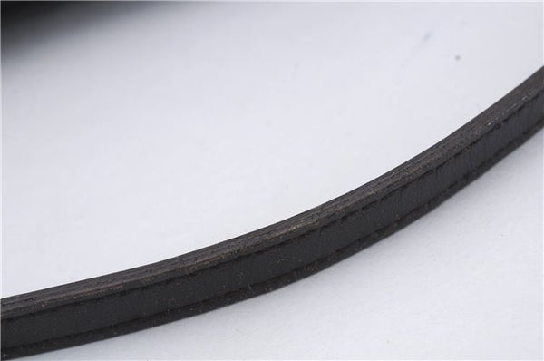 Authentic GUCCI Vintage Hand Bag Pouch Purse GG Canvas Leather 07198 Brown 8975D