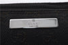 Authentic GUCCI Vintage Hand Bag Pouch Purse GG Canvas Leather 07198 Brown 8975D