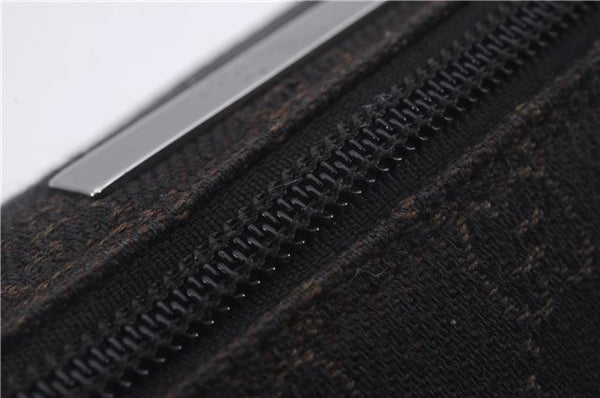 Authentic GUCCI Vintage Hand Bag Pouch Purse GG Canvas Leather 07198 Brown 8975D