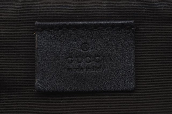 Authentic GUCCI Vintage Hand Bag Pouch Purse GG Canvas Leather 07198 Brown 8975D