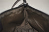 Authentic GUCCI Vintage Hand Bag Pouch Purse GG Canvas Leather 07198 Brown 8975D