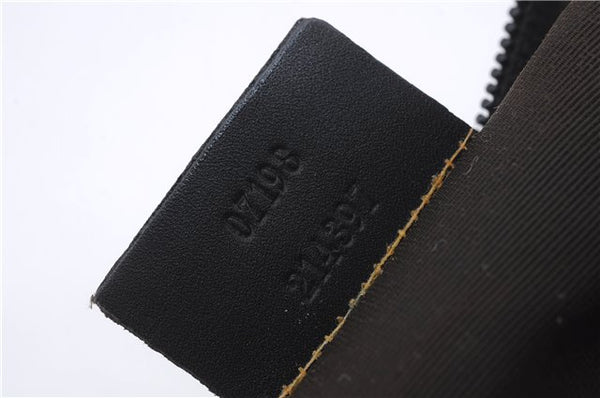 Authentic GUCCI Vintage Hand Bag Pouch Purse GG Canvas Leather 07198 Brown 8975D