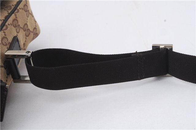 Authentic GUCCI Shoulder Cross Body Bag GG Canvas Leather 0181619 Brown 8976D