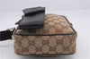 Authentic GUCCI Shoulder Cross Body Bag GG Canvas Leather 0181619 Brown 8976D