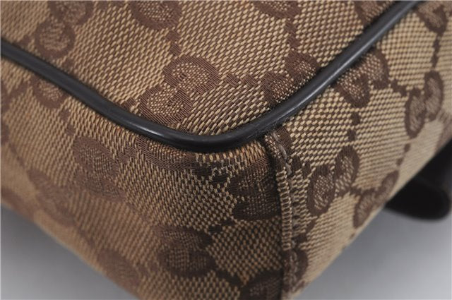 Authentic GUCCI Shoulder Cross Body Bag GG Canvas Leather 0181619 Brown 8976D