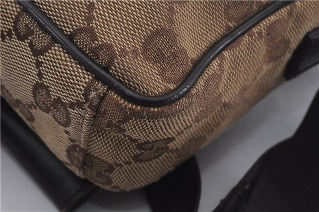 Authentic GUCCI Shoulder Cross Body Bag GG Canvas Leather 0181619 Brown 8976D