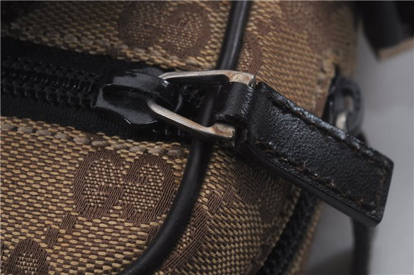 Authentic GUCCI Shoulder Cross Body Bag GG Canvas Leather 0181619 Brown 8976D