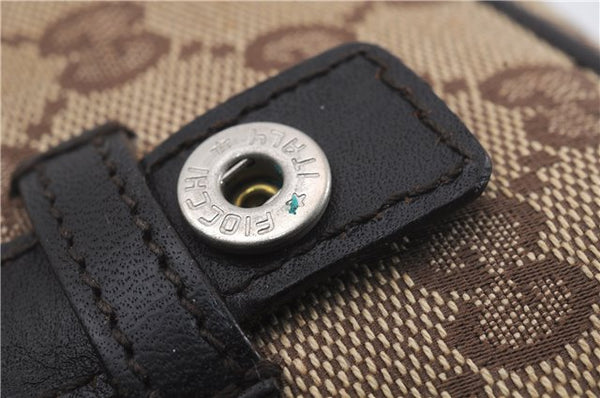 Authentic GUCCI Shoulder Cross Body Bag GG Canvas Leather 0181619 Brown 8976D