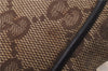 Authentic GUCCI Shoulder Cross Body Bag GG Canvas Leather 0181619 Brown 8976D