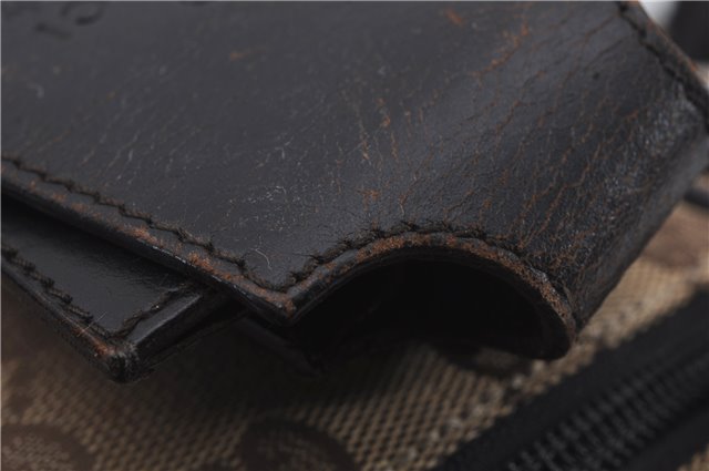 Authentic GUCCI Shoulder Cross Body Bag GG Canvas Leather 0181619 Brown 8976D