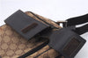 Authentic GUCCI Shoulder Cross Body Bag GG Canvas Leather 0181619 Brown 8976D