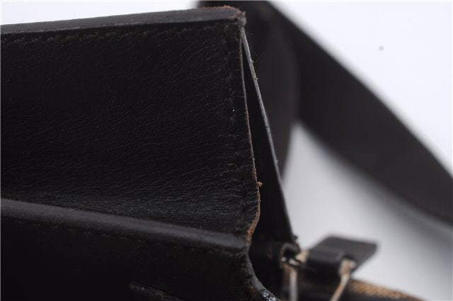 Authentic GUCCI Shoulder Cross Body Bag GG Canvas Leather 0181619 Brown 8976D