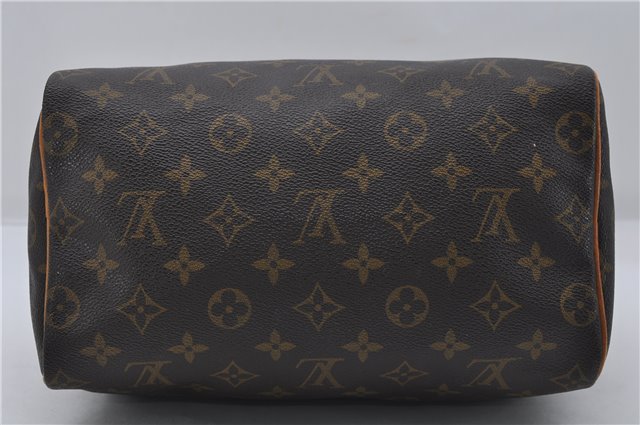 Authentic Louis Vuitton Monogram Speedy 25 Boston Hand Bag M41528 LV 8977D