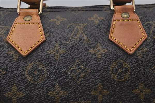 Authentic Louis Vuitton Monogram Speedy 25 Boston Hand Bag M41528 LV 8977D