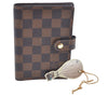 Authentic Louis Vuitton Damier Agenda PM Notebook Cover R20700 LV 8980F