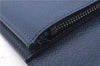 Auth Louis Vuitton Taiga Portefeuille Brazza Long Wallet Navy M30502 LV 8984D