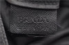 Authentic PRADA Vintage Nylon Tessuto Leather Shoulder Tote Bag Black 8984F