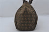 Authentic FENDI Zucchino Shoulder Tote Bag Canvas Leather Khaki Brown 8986D