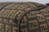 Authentic FENDI Zucchino Shoulder Tote Bag Canvas Leather Khaki Brown 8986D