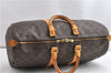 Authentic Louis Vuitton Monogram Keepall 45 Travel Boston Bag M41428 LV 8987F