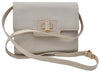 Authentic GUCCI Vintage Shoulder Cross Body Bag Purse Leather Ivory 8988E