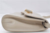 Authentic GUCCI Vintage Shoulder Cross Body Bag Purse Leather Ivory 8988E