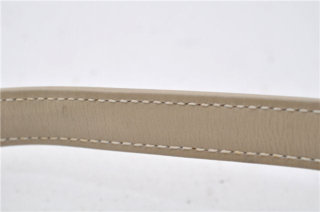 Authentic GUCCI Vintage Shoulder Cross Body Bag Purse Leather Ivory 8988E