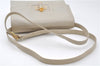 Authentic GUCCI Vintage Shoulder Cross Body Bag Purse Leather Ivory 8988E