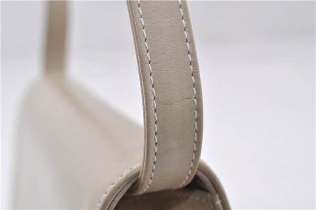 Authentic GUCCI Vintage Shoulder Cross Body Bag Purse Leather Ivory 8988E