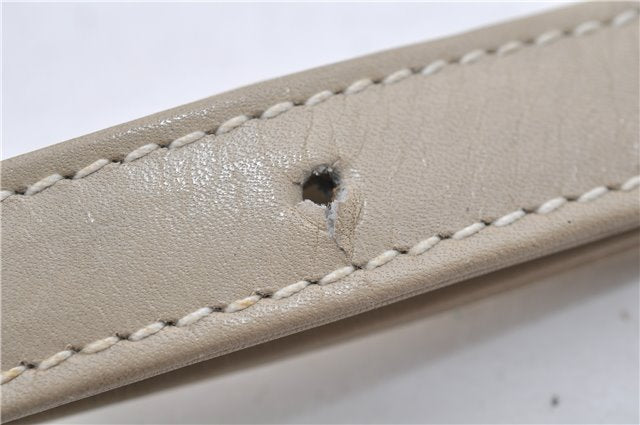 Authentic GUCCI Vintage Shoulder Cross Body Bag Purse Leather Ivory 8988E