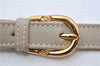 Authentic GUCCI Vintage Shoulder Cross Body Bag Purse Leather Ivory 8988E