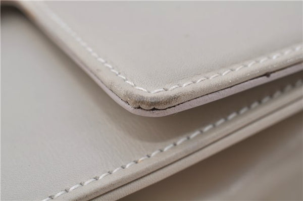 Authentic GUCCI Vintage Shoulder Cross Body Bag Purse Leather Ivory 8988E