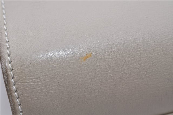 Authentic GUCCI Vintage Shoulder Cross Body Bag Purse Leather Ivory 8988E