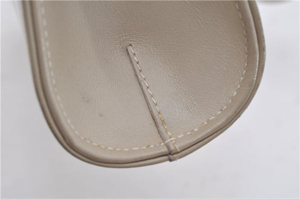 Authentic GUCCI Vintage Shoulder Cross Body Bag Purse Leather Ivory 8988E