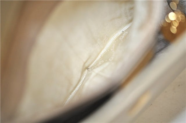 Authentic GUCCI Vintage Shoulder Cross Body Bag Purse Leather Ivory 8988E